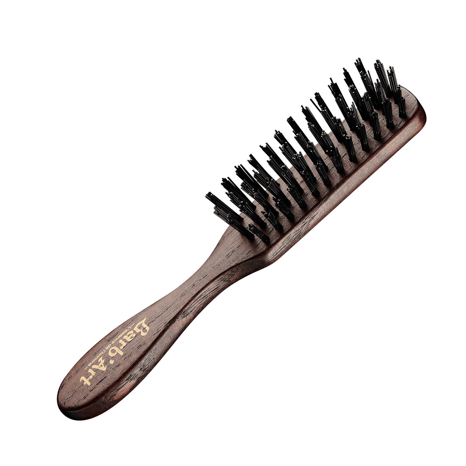 Brosse à BARBE artisanale bois et poils nylon (VEGAN) - barbartfr