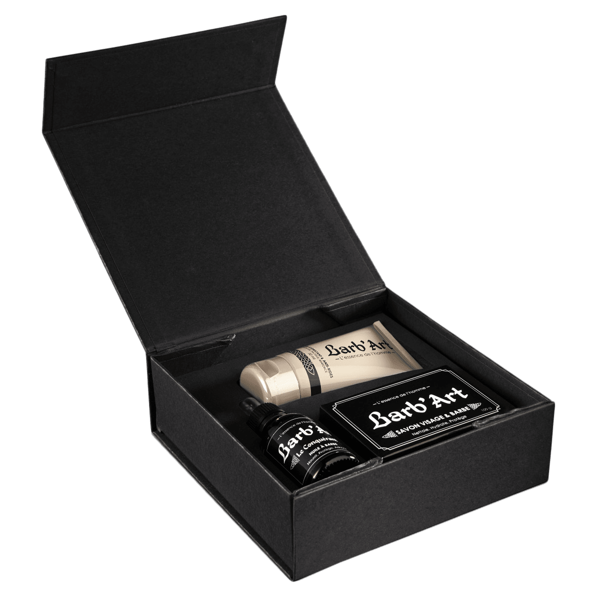 Coffret Cadeau Noir - Barbe & Visage - barbartfr