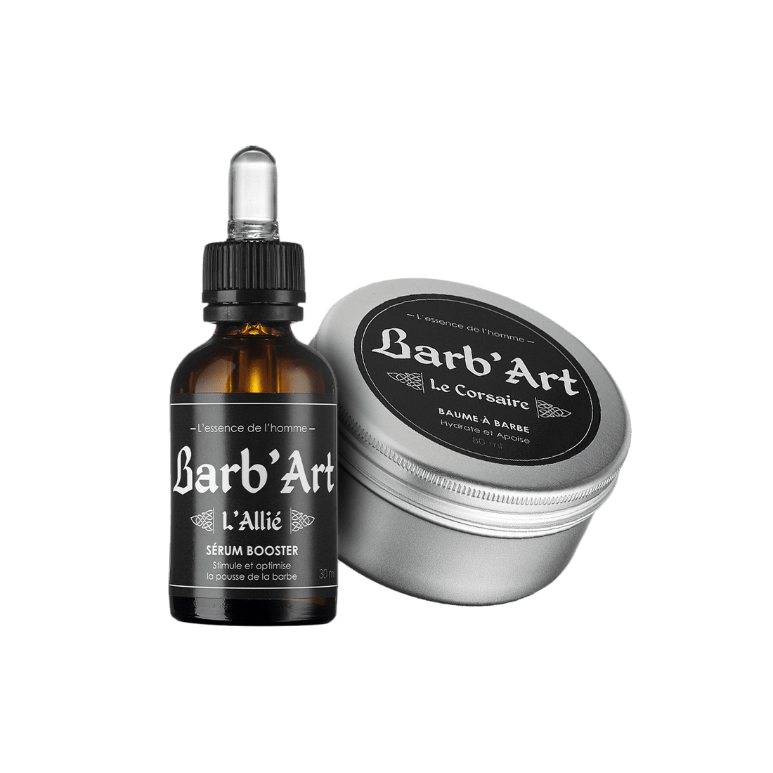 Kit barbe - Sérum Booster Soin Fortifiant Barbe & Baume à Barbe - barbartfr