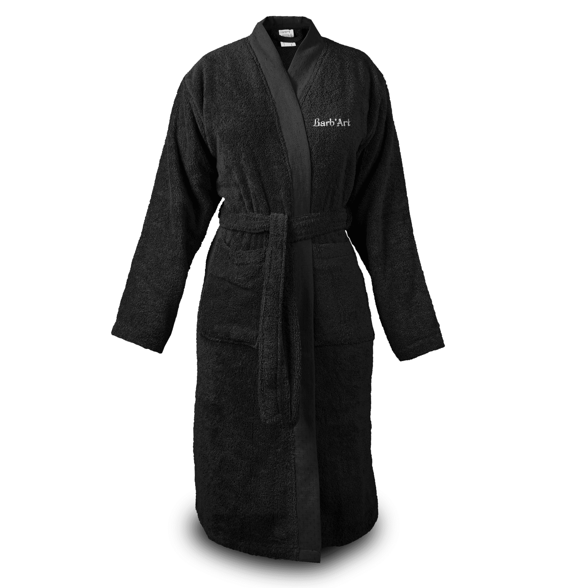Peignoir Brodé – Coton Bio ultra épais - barbartfr