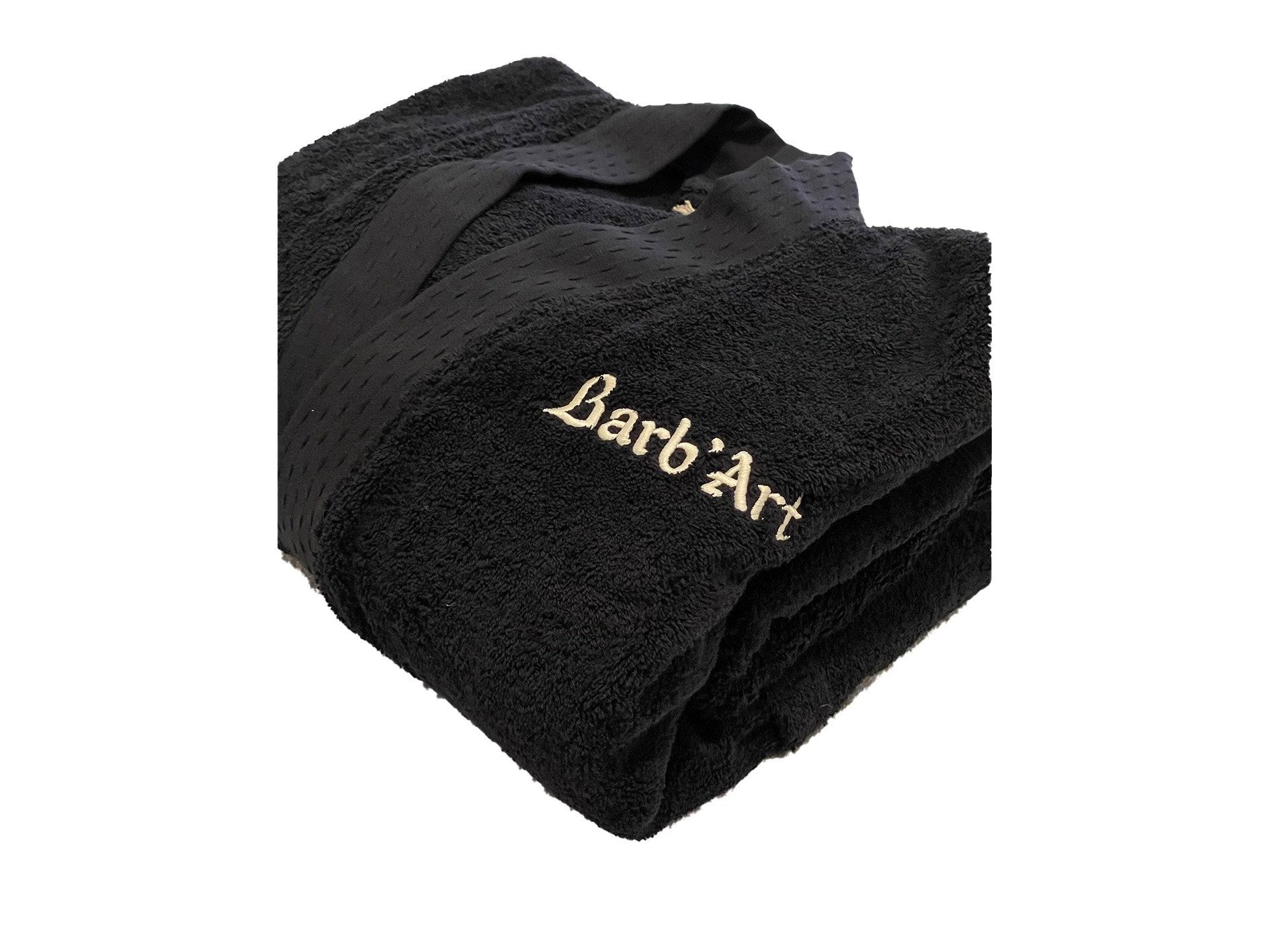 Peignoir Brodé – Coton Bio ultra épais - barbartfr