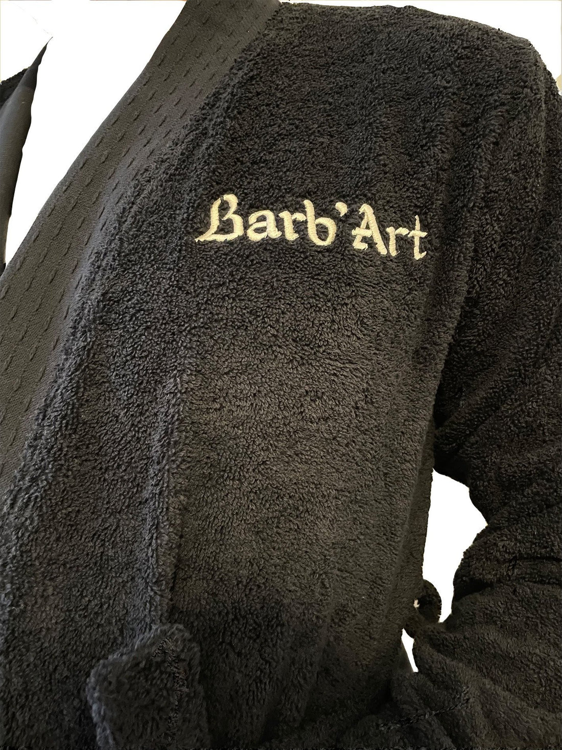 Peignoir Brodé – Coton Bio ultra épais - barbartfr