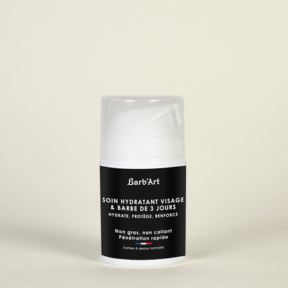 Soin Hydratant Visage &amp; Barbe de 3 Jours