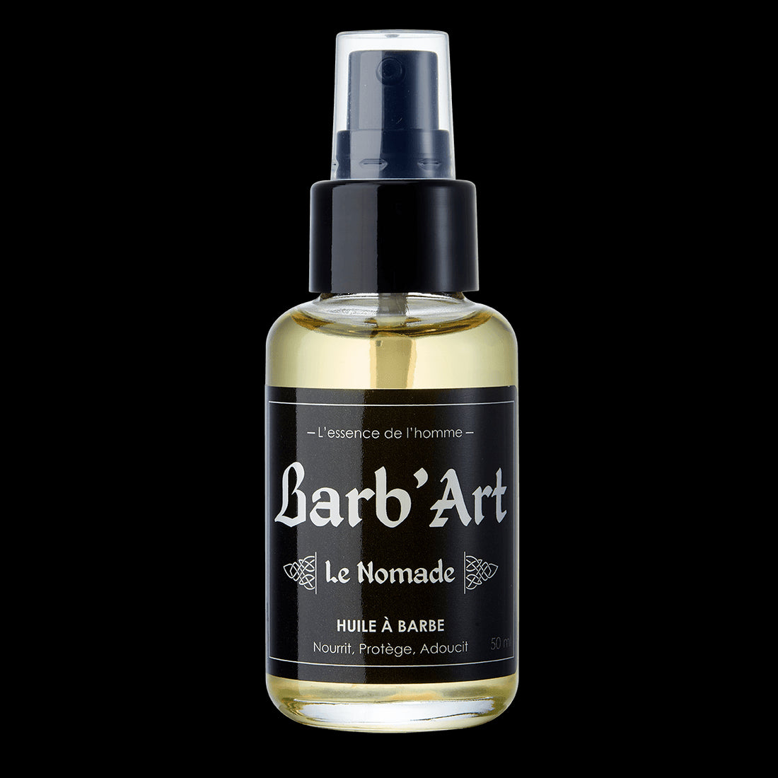Huile-Elixir Barbe Sublime - Parfum &quot;Le Nomade&quot; Citron-Ambre - 50 ml - barbartfr