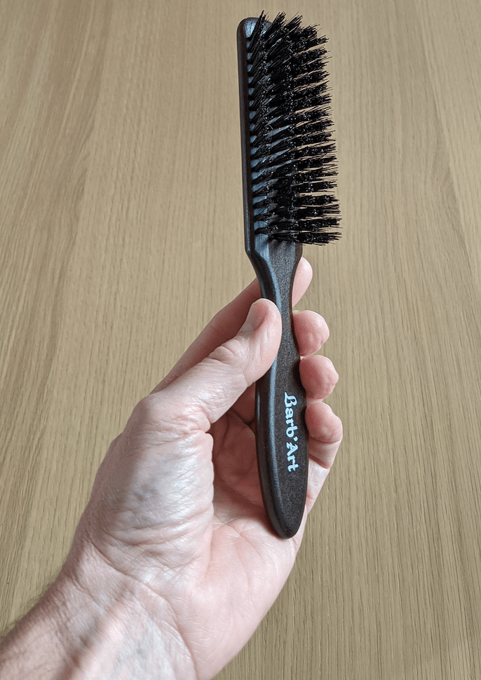 Brosse à CHEVEUX artisanale  - Poils de sanglier - barbartfr