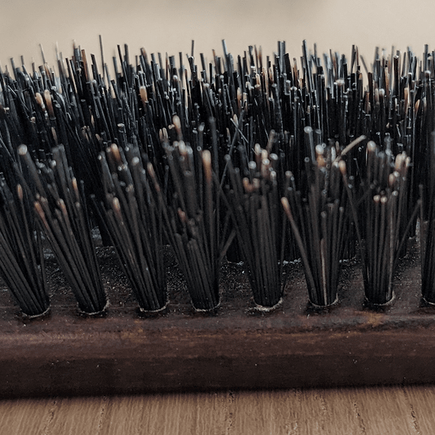 Brosse à CHEVEUX artisanale  - Poils de sanglier - barbartfr