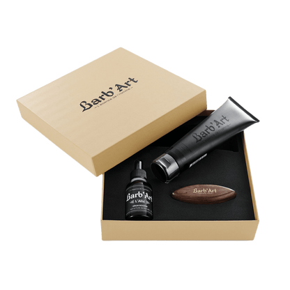 Coffret Cadeau Beige - Avec Brosse à Barbe de Voyage - barbartfr