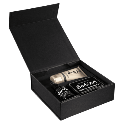 Coffret Cadeau Noir - Barbe &amp; Visage - barbartfr