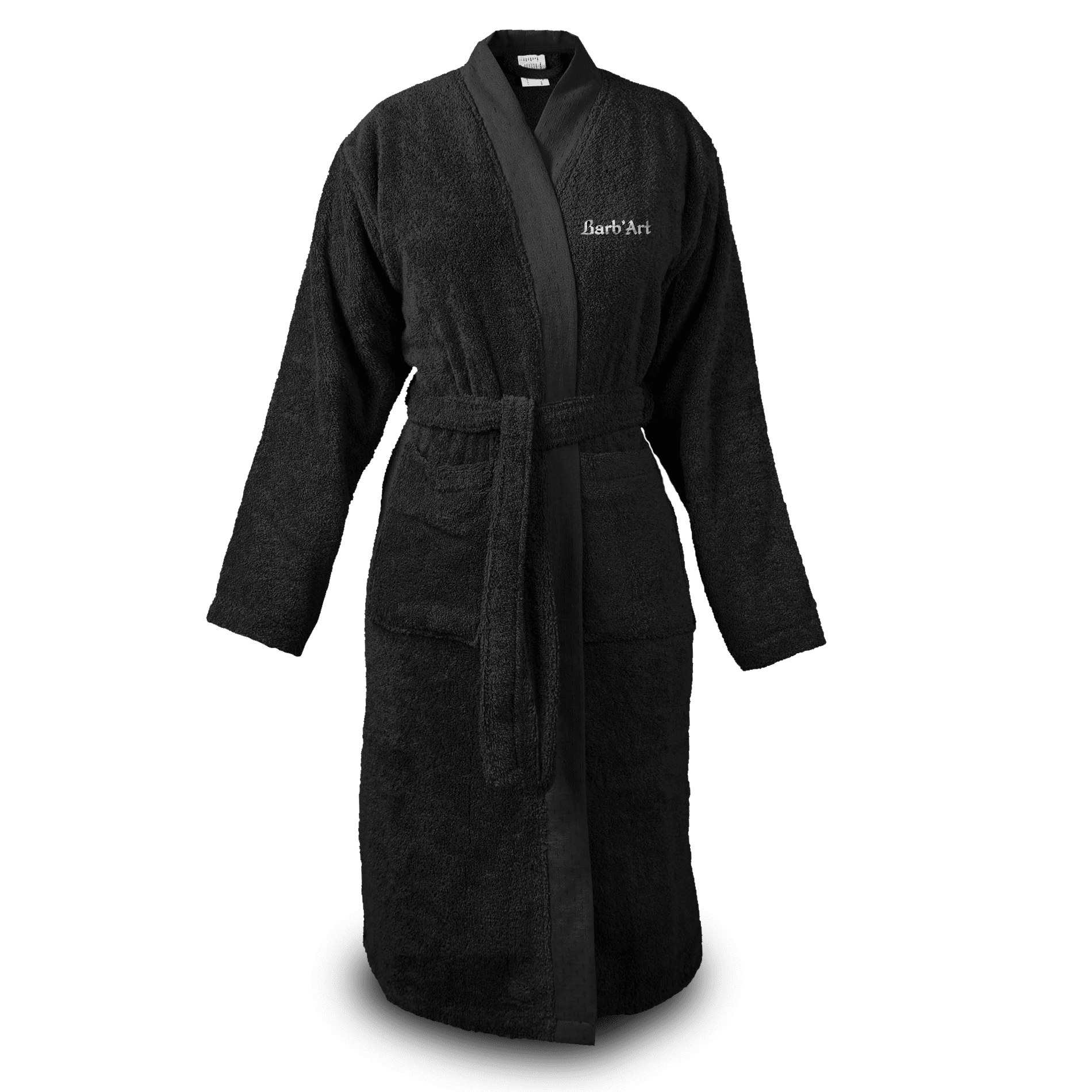 Peignoir Brodé  – Coton Bio ultra épais - barbartfr