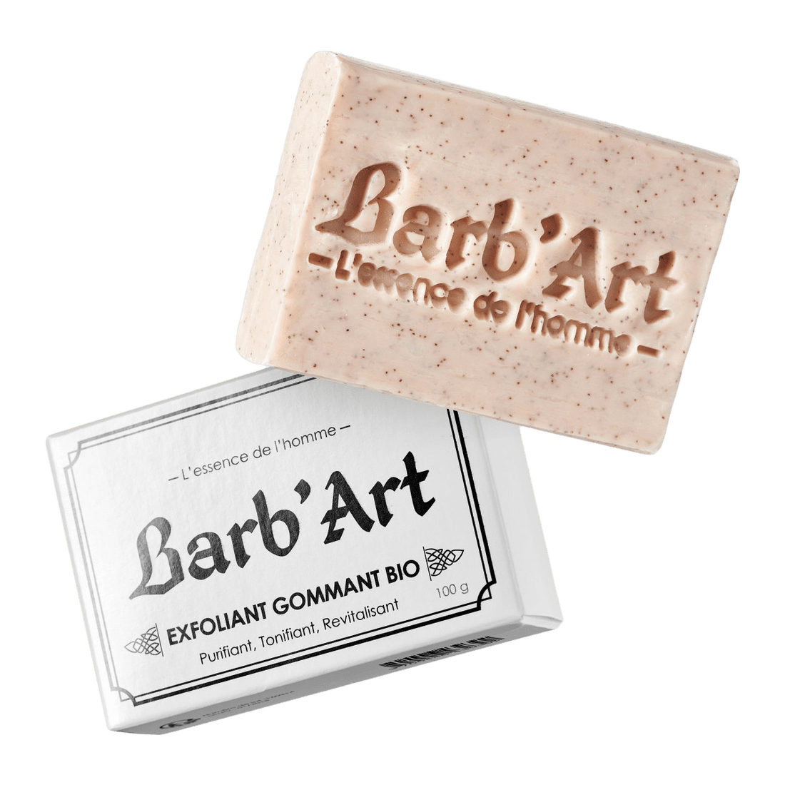 Savon exfoliant visage - Palmarosa Bio & Argile Rose - barbartfr