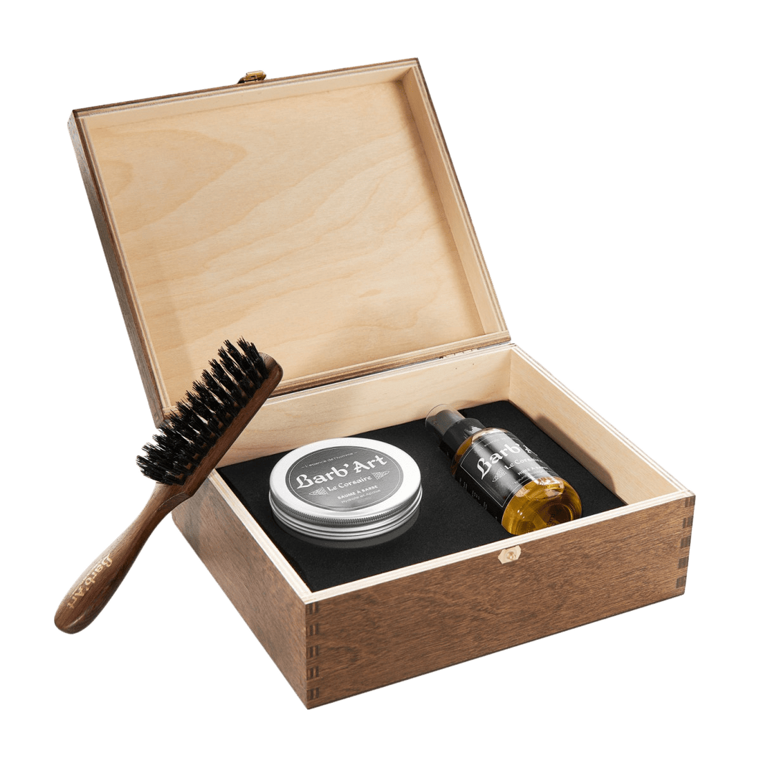 Coffret Cadeau Barbe Grandiose - en Bois - Parfum "L&