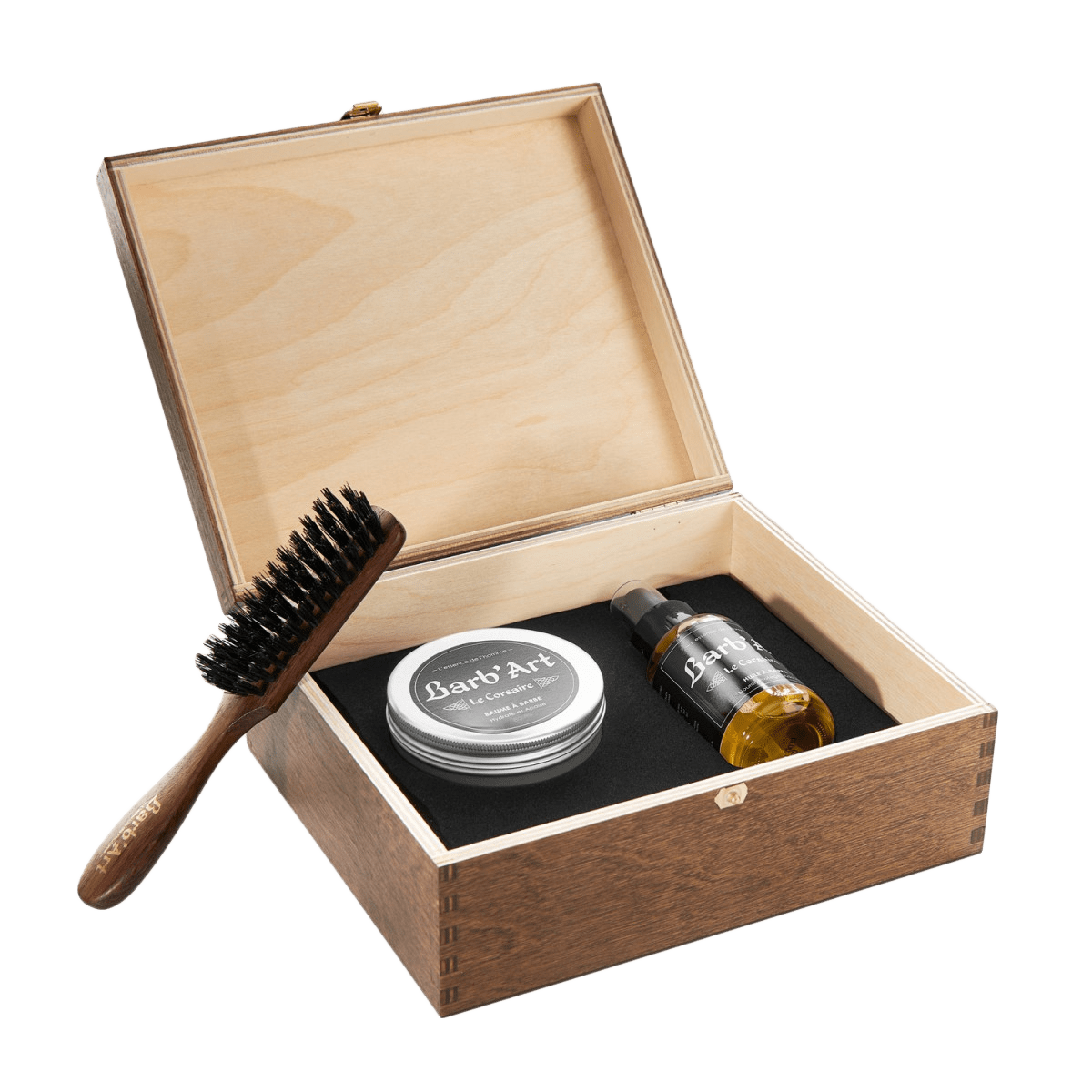 Coffret Cadeau Barbe Grandiose - en Bois - Parfum &quot;L&