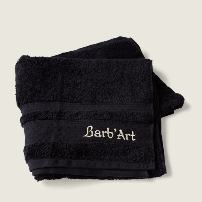 Serviette de bain brodée – Coton Bio ultra épais