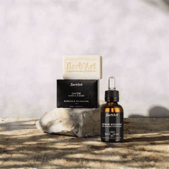 Kit Sérum Booster Parfum "L'Allié" & Savon Barbe Karité Verveine