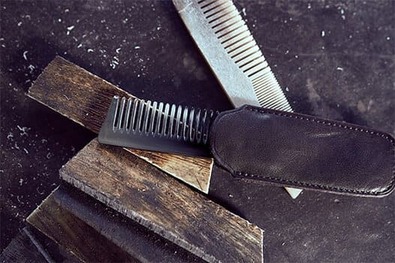 Le peigne à barbe Barb&#039;Art : le top, fait main en corne naturelle
